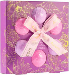 Kule Musujące kula do Kąpieli AURORA 6 x30 g Zestaw prezentowy Kwiat Lotosu