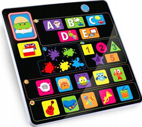 TABLET DOTYKOWY EDUKACYJNY POLSKO-ANGIELSKI SMILY-PLAY