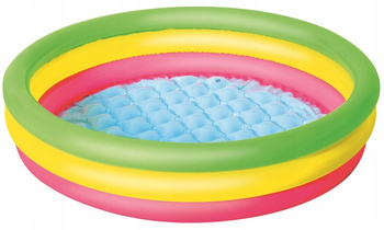 Basen Dmuchany Basenik dla Dziecka Brodzik Kojec Miękkie Dno Bestway 1.02 MX25 CM