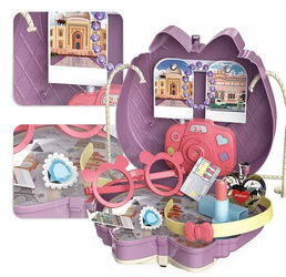 Torebka KUFEREK Zestaw PODRÓŻNICZKI Aparat OKULARY