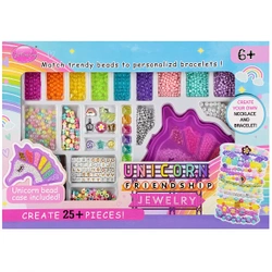 Zestaw koralików do nawlekania jednorożec