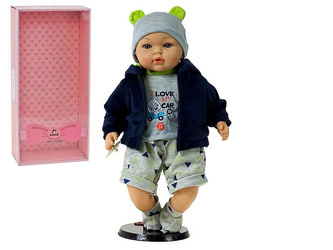 Lalka bobas ze smoczkiem mówi i śpiewa 45 cm