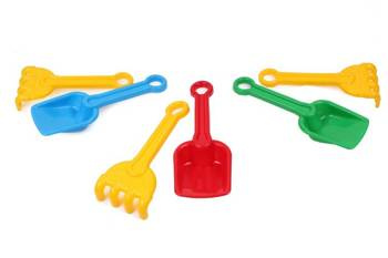 ZESTAW DO PIASKOWNICY ŁOPATKA I GRABKI