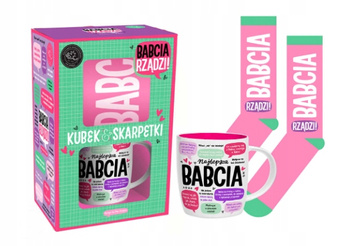 Super Zestaw dla Babci - kubek i skarpety - Babcia Rządzi