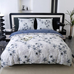 Pościel z bawełny satynowej 160x200 z zamkiem Elegancja i Komfort XW- 3027