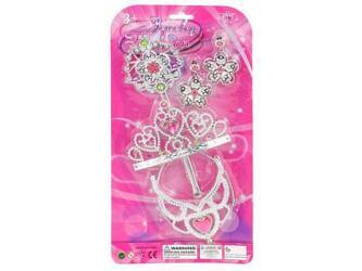 ZESTAW PIĘKNOŚCI DLA MAŁEJ KSIĘŻNICZKI TIARA