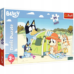 PUZZLE 24 MAXI DUŻE WSPANIAŁY DZIEŃ BLUEY BLU PIESKI
