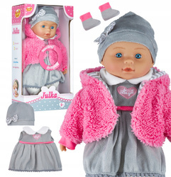 Lalka bobas jak żywa interaktywna miękka mówi uczy 2 języki śpiewa 120 słów