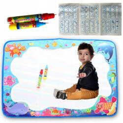 MATA WODNA DO MALOWANIA RYSOWANIA WODĄ + 2 PISAKI