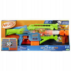 Pistolet Nerf Elite Wyrzutnia Double Punch Blaster 50 strzałek